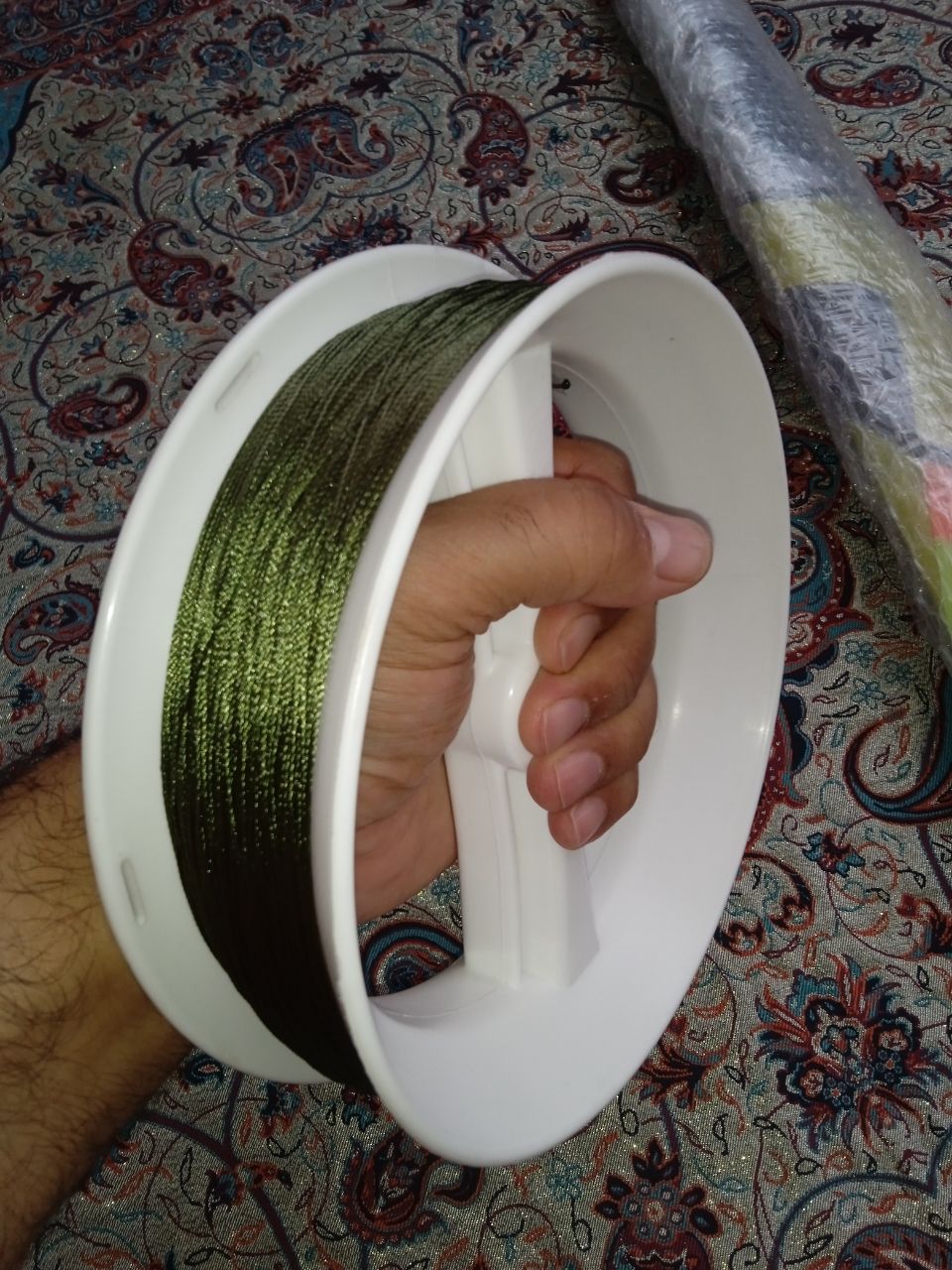 قرقره دستی کایت سایز 18 با نخ و هرز گرد